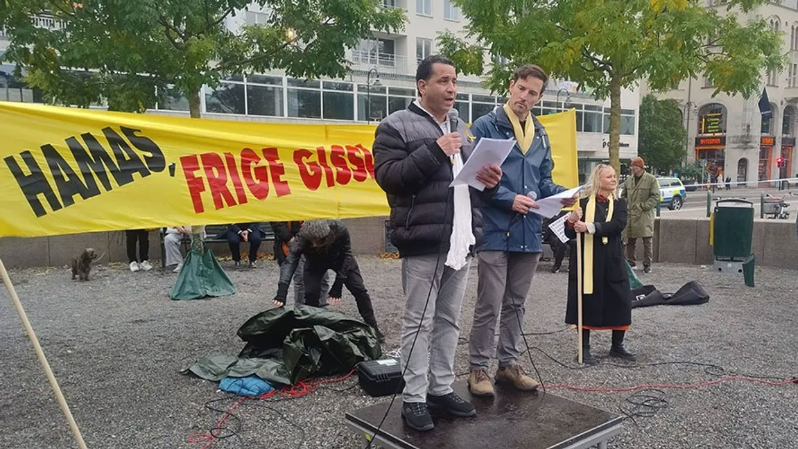 Mohamed Saad Khiralla talar i Malmö. Foto: Privat